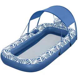 Bestway Aufblasbare Matratze mit Sonnenschutz Komfort Plus 198x112 cm Strand und Pool 43732