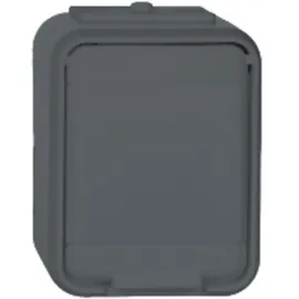 Elso Steckdose 1-f. AP44 licht-/basaltgrau