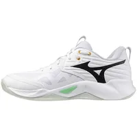 Mizuno Wave Momentum Pro Volleyballschuhe, 21 - white/black/frozen emerald 46.5
