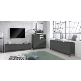 Home Affaire Metis 110 x 112 x 40 cm Anthrazit hochglanz