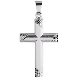 Ketten-Anhänger FIRETTI "Schmuck Geschenk Silber 925 Halsschmuck Anhänger Kreuz", silber (silberfarben), Schmuckanhänger, Damen, Silber 925 (Sterlingsilber), 2,2 g