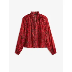 bonprix Chiffon Bluse, rot, 52