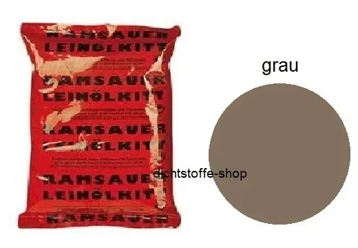 Ramsauer Fensterkitt 830 Leinölkitt 1.0 Kg Kleinpackung grau