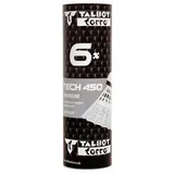 Talbot Torro Badm.-Ball TECH 450 Korb:white, Speed red/fast, 6pcs.Tube