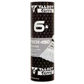 Talbot Torro Badm.-Ball TECH 450 Korb:white, Speed red/fast, 6pcs.Tube