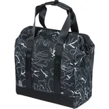 Basil Grand Flower Shopper Leder/Polyester/Synthetik Black