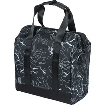 Basil Grand Flower Shopper Leder/Polyester/Synthetik Black