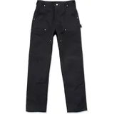 CARHARTT Herren Arbeitshose B01 Double-Front Utility Work, Farbe:Black, Größe:W36/L32 - 36W / 32L