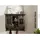 Massivmoebel24 Wandgarderobe Mango 90 x 30 x 75 cm Grau