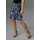 Aniston SELECTED Sommerrock Damen Floral Blau/Schwarz 38