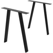 ML-Design Tischbeine 2er Set 60 x 72 cm Metall Schwarz