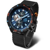 Vostok Europe Herren-Armbanduhr Almaz Space Station Blau/Schwarz YM26-320C654-B