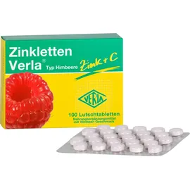 VERLA Zinkletten Verla Himbeere Lutschtabletten 100 St.