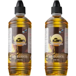 2 x 750 ml Moritz Bio Lampenöl Citronella Farmlight für Fackeln Öllampen Sturmlaternen Wandfackeln