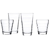 LEONARDO Gläser-Set Onda 12-tlg., Glas weiß 25,4 cm x 17,5