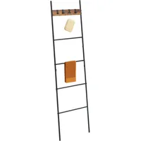 Relaxdays Handtuchleiter, 4 Sprossen & Haken, HxB: 160,5 x