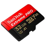 SanDisk microSDXC Karte – mit SD Slot Adapter für Smartphones und andere Geräte, Extreme PRO Serie, 32 GB