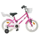 vidaXL Kinderfahrrad 16 Zoll Dunkelrosa