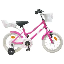 vidaXL Kinderfahrrad 16 Zoll Dunkelrosa