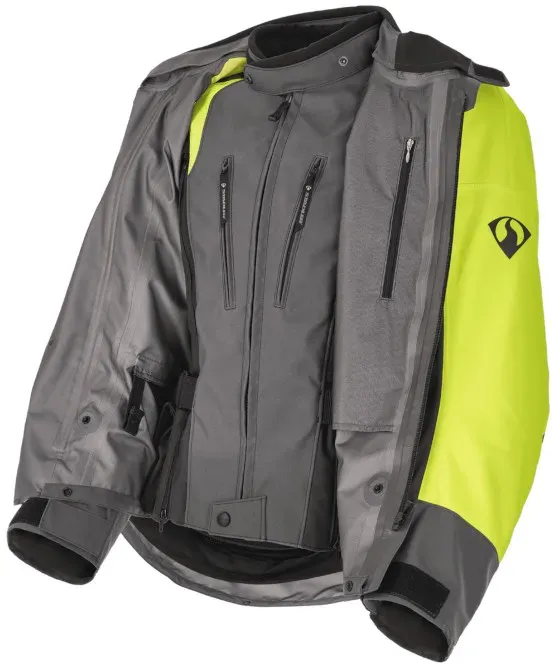 Stadler Superior Active Gore-Tex Textiljacke Grau/Anthrazit/Neongelb/Schwarz 62