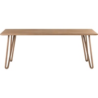 whiteoak Esstisch, extravagantes Design in hochwertiger Qualität beige 160 cm x 75 cm x 100 cm