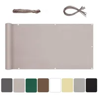 Sekey Balkonverkleidung 90 x 500 cm Taupe Polyester