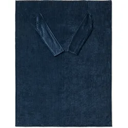 Tchibo - Kuscheldecke mit integrierten Ärmeln - dunkelblau