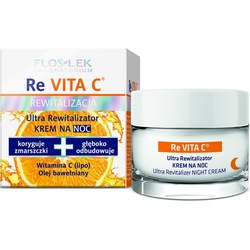 Floslek, Gesichtscreme, Re Vita C 40+ night face cream 50ml (50 ml, Gesichtscrème)