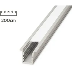 LED Fugen-Profil eloxiert 18 x 15mm opal 200cm