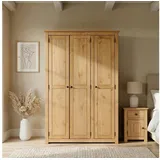 CARO-Möbel Kleiderschrank Cancun 118 x 175 x 0 cm Braun