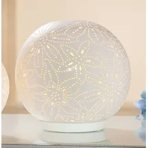 Gilde Kugel Lampe Weiß