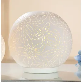Gilde Kugel Lampe Weiß