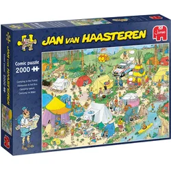 Jumbo Spiele Jan van Haasteren - Camping im Wald - 2000 Teile, 2000 Stück(e), Co