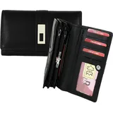 Old River Kellnerbörse Geldbörse Damen schwarz