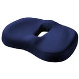 Surwin Donut Kissen, Sitzkissen Orthopädisch Sitzkissen Rund, Sitzkissen Bürostuhl, Hämorrhoiden Sitzkissen, Sitzring Steißbein Entlastung für Taille, Hüfte (One Size,Blau)