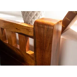 MASSIVMOEBEL24.DE Bett Akazie 120x200x90 honig lackiert Oxford #220