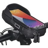 Tonchean - Fahrrad-Lenkertasche, universelle wasserdichte Fahrrad-Handytasche, Motorrad-Lenkertasche, Fahrrad-Handyhalterung, 360 ° drehbar