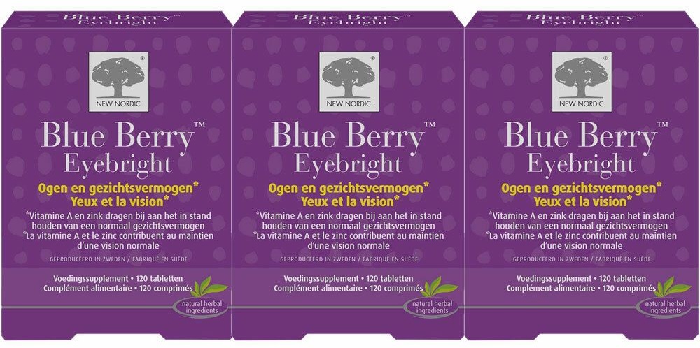 New Nordic Blue Berry Eyebright 3x120 pc(s) comprimé(s)