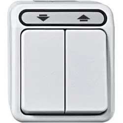 Merten Rollladentaster 1-polig lichtgrau MEG3755-8029