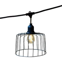 Lumisky LICHTERKETTE metall-hut 6M 10xE27 NEMA
