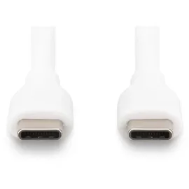 Digitus USB-C Silikon Anschlusskabel, 0,5m, weiß