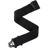 d’addario Auto Lock Gitarrengurt, Schwarz Gepolsterte Streifen