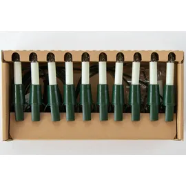 Narva Schwibbogenkette mit 10 Kleinschaftkerzen von NARVA Lichterketten - Weiß/Grün