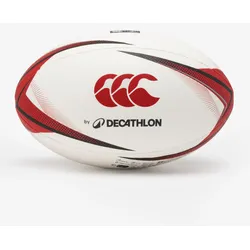 Rugby Ball Spielball Grösse 5 - DECATHLON Canterbury schwarz/rot, grau|rot|schwarz, 5