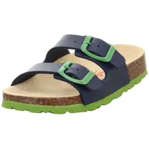 superfit Fussbettpantoffel Blau/Grün 29