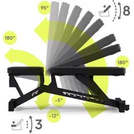 Zipro Hantelbank Zipro Pumpiron Schwarz