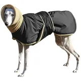 CMZYBBD Hundemantel Warm Und wasserdichte Hundebel - Dicke Jacke Für Mittel- Bis Große Hunde, Ideal Für Windhunde, Wolfshunde, Hirten Und Mehr-schwarz-5xl