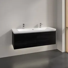 Villeroy & Boch Waschbeckenunterschrank 2 Auszüge 127,2 x 47,8 x 42,9 cm Black Oak