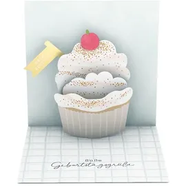 Grafik-Werkstatt Grafik Werkstatt |Pretty Pop-Up Karte | dreidimensional | Happy Birthday