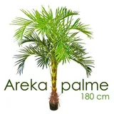 Decovego Kunstpalme Künstliche Kunstpalme Palme künstlich Arekapalme Kunstpflanze 180 cm, Decovego